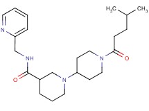 1'-(4-methylpentanoyl)-N-(pyridin-2-ylmethyl)-1,4'-bipiperidine-3-carboxamide