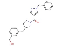 [3-({1-[(1-benzyl-1H-pyrazol-4-yl)carbonyl]pyrrolidin-3-yl}methyl)phenyl]methanol