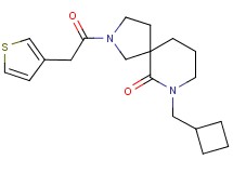 7-(cyclobutylmethyl)-2-(3-thienylacetyl)-2,7-diazaspiro[4.5]decan-6-one