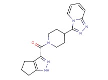 3-[1-(1,4,5,6-tetrahydrocyclopenta[c]pyrazol-3-ylcarbonyl)piperidin-4-yl][1,2,4]triazolo[4,3-a]pyridine