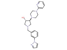 (3S*,4S*)-1-[3-(1H-pyrazol-1-yl)benzyl]-4-[4-(2-pyridinyl)-1-piperazinyl]-3-pyrrolidinol