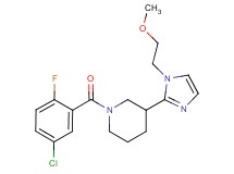 1-(5-chloro-2-fluorobenzoyl)-3-[1-(2-methoxyethyl)-1H-imidazol-2-yl]piperidine