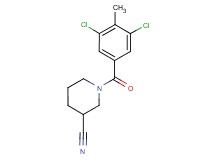 1-(3,5-dichloro-4-methylbenzoyl)-3-piperidinecarbonitrile