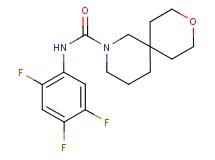 N-(2,4,5-trifluorophenyl)-9-oxa-2-azaspiro[5.5]undecane-2-carboxamide