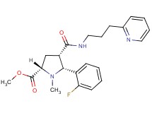methyl (2S*,4S*,5R*)-5-(2-fluorophenyl)-1-methyl-4-({[3-(2-pyridinyl)propyl]amino}carbonyl)-2-pyrrolidinecarboxylate