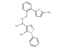 N-[2-(5-methyl-2-furyl)benzyl]-1-(5-methyl-1-phenyl-1H-pyrazol-4-yl)ethanamine