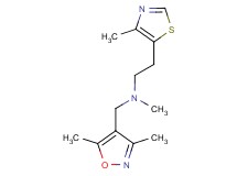 N-[(3,5-dimethylisoxazol-4-yl)methyl]-N-methyl-2-(4-methyl-1,3-thiazol-5-yl)ethanamine