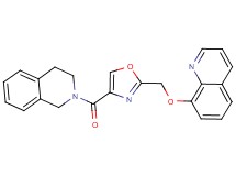 8-{[4-(3,4-dihydro-2(1H)-isoquinolinylcarbonyl)-1,3-oxazol-2-yl]methoxy}quinoline