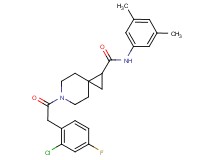 6-[(2-chloro-4-fluorophenyl)acetyl]-N-(3,5-dimethylphenyl)-6-azaspiro[2.5]octane-1-carboxamide