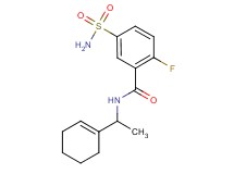 5-(aminosulfonyl)-N-(1-cyclohex-1-en-1-ylethyl)-2-fluorobenzamide