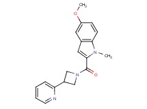 5-methoxy-1-methyl-2-{[3-(2-pyridinyl)-1-azetidinyl]carbonyl}-1H-indole