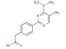 {4-[4-(dimethylamino)-5-methylpyrimidin-2-yl]phenyl}acetic acid
