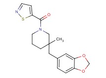 3-(1,3-benzodioxol-5-ylmethyl)-1-(isothiazol-5-ylcarbonyl)-3-methylpiperidine