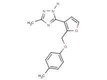 3-methyl-5-{2-[(4-methylphenoxy)methyl]-3-furyl}-1H-1,2,4-triazole