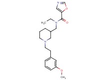 N-ethyl-N-({1-[2-(3-methoxyphenyl)ethyl]piperidin-3-yl}methyl)-1,3-oxazole-5-carboxamide