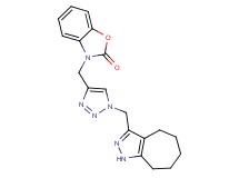 3-{[1-(1,4,5,6,7,8-hexahydrocyclohepta[c]pyrazol-3-ylmethyl)-1H-1,2,3-triazol-4-yl]methyl}-1,3-benzoxazol-2(3H)-one