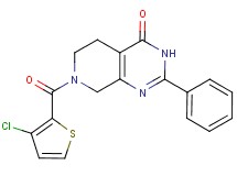 7-[(3-chloro-2-thienyl)carbonyl]-2-phenyl-5,6,7,8-tetrahydropyrido[3,4-d]pyrimidin-4(3H)-one