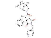 3-(2-methylphenyl)-3-[2-oxo-2-(1,3,3-trimethyl-6-azabicyclo[3.2.1]oct-6-yl)ethyl]-1-(4-pyridinylmethyl)-2,5-pyrrolidinedione