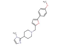 1-{[5-(4-methoxyphenyl)-2-furyl]methyl}-4-(1-methyl-1H-imidazol-2-yl)piperidine