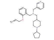 1-[2-(allyloxy)phenyl]-N-[(1-cyclopentyl-4-piperidinyl)methyl]-N-(3-pyridinylmethyl)methanamine
