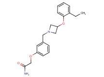 2-(3-{[3-(2-ethylphenoxy)-1-azetidinyl]methyl}phenoxy)acetamide