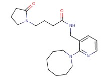 N-{[2-(1-azocanyl)-3-pyridinyl]methyl}-4-(2-oxo-1-pyrrolidinyl)butanamide