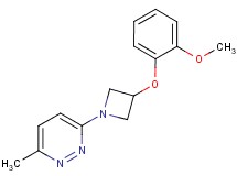 3-[3-(2-methoxyphenoxy)-1-azetidinyl]-6-methylpyridazine