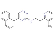N-[2-(3-methyl-2-pyridinyl)ethyl]-5-(1-naphthyl)-1,2,4-triazin-3-amine