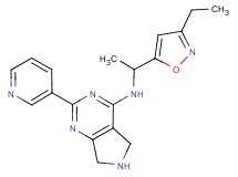 N-[1-(3-ethyl-5-isoxazolyl)ethyl]-2-(3-pyridinyl)-6,7-dihydro-5H-pyrrolo[3,4-d]pyrimidin-4-amine