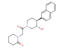 1-{2-[(3S*,4S*)-3-hydroxy-4-(2-naphthyl)piperidin-1-yl]-2-oxoethyl}piperidin-2-one