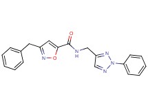 3-benzyl-N-[(2-phenyl-2H-1,2,3-triazol-4-yl)methyl]-5-isoxazolecarboxamide