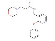 3-(4-morpholinyl)-N-[(2-phenoxy-3-pyridinyl)methyl]propanamide