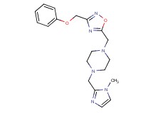 1-[(1-methyl-1H-imidazol-2-yl)methyl]-4-{[3-(phenoxymethyl)-1,2,4-oxadiazol-5-yl]methyl}piperazine