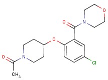 4-{2-[(1-acetylpiperidin-4-yl)oxy]-5-chlorobenzoyl}morpholine
