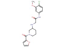 N-(4-chloro-3-methoxyphenyl)-2-{[1-(2-furoyl)piperidin-3-yl]amino}acetamide