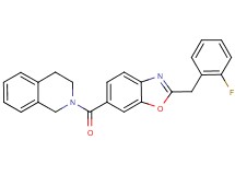 2-{[2-(2-fluorobenzyl)-1,3-benzoxazol-6-yl]carbonyl}-1,2,3,4-tetrahydroisoquinoline