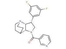 (3R*,3aR*,7aR*)-3-(3,5-difluorophenyl)-1-(pyridin-3-ylcarbonyl)octahydro-4,7-ethanopyrrolo[3,2-b]pyridine
