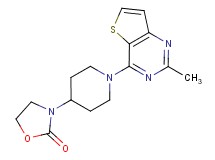 3-[1-(2-methylthieno[3,2-d]pyrimidin-4-yl)piperidin-4-yl]-1,3-oxazolidin-2-one