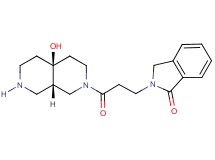2-{3-[(4aS*,8aS*)-4a-hydroxyoctahydro-2,7-naphthyridin-2(1H)-yl]-3-oxopropyl}-1-isoindolinone