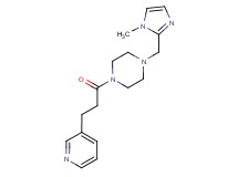 1-[(1-methyl-1H-imidazol-2-yl)methyl]-4-(3-pyridin-3-ylpropanoyl)piperazine