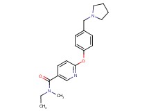 N-ethyl-N-methyl-6-[4-(pyrrolidin-1-ylmethyl)phenoxy]nicotinamide