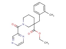 ethyl 3-(2-methylbenzyl)-1-(2-pyrazinylcarbonyl)-3-piperidinecarboxylate