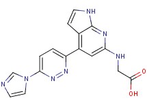 N-{4-[6-(1H-imidazol-1-yl)pyridazin-3-yl]-1H-pyrrolo[2,3-b]pyridin-6-yl}glycine