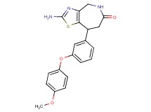 2-amino-8-[3-(4-methoxyphenoxy)phenyl]-4,5,7,8-tetrahydro-6H-[1,3]thiazolo[4,5-c]azepin-6-one