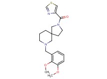 7-(2,3-dimethoxybenzyl)-2-(1,3-thiazol-4-ylcarbonyl)-2,7-diazaspiro[4.5]decane