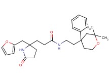 N-[2-(2,2-dimethyl-4-phenyltetrahydro-2H-pyran-4-yl)ethyl]-3-[2-(2-furylmethyl)-5-oxo-2-pyrrolidinyl]propanamide