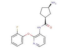 (1S*,3R*)-3-amino-N-[2-(2-fluorophenoxy)-3-pyridinyl]cyclopentanecarboxamide