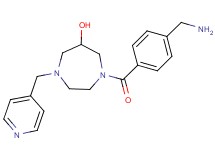 1-[4-(aminomethyl)benzoyl]-4-(pyridin-4-ylmethyl)-1,4-diazepan-6-ol