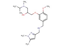 1-[5-({[(1,5-dimethyl-1H-pyrazol-3-yl)methyl]amino}methyl)-2-methoxyphenoxy]-3-[isopropyl(methyl)amino]-2-propanol