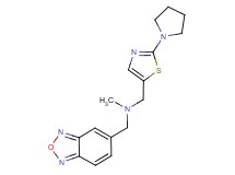 (2,1,3-benzoxadiazol-5-ylmethyl)methyl[(2-pyrrolidin-1-yl-1,3-thiazol-5-yl)methyl]amine